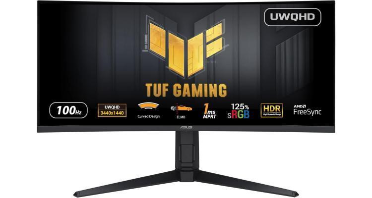 Zu sehen ist Bild 1 zum Beitrag mit dem Thema: ASUS TUF Gaming VG34VQEL1A 34 Zoll UWQHD Curved Monitor